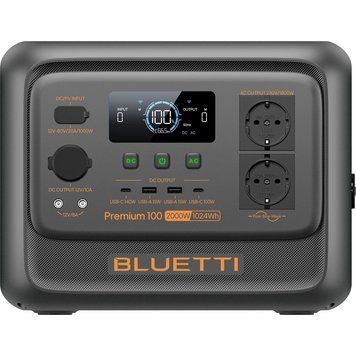 Зарядна станція Bluetti premium 100V2, 2000 Вт, 1024 Вт*год (електростанція для дому, UPS, ДБЖ) PR-100V2 фото
